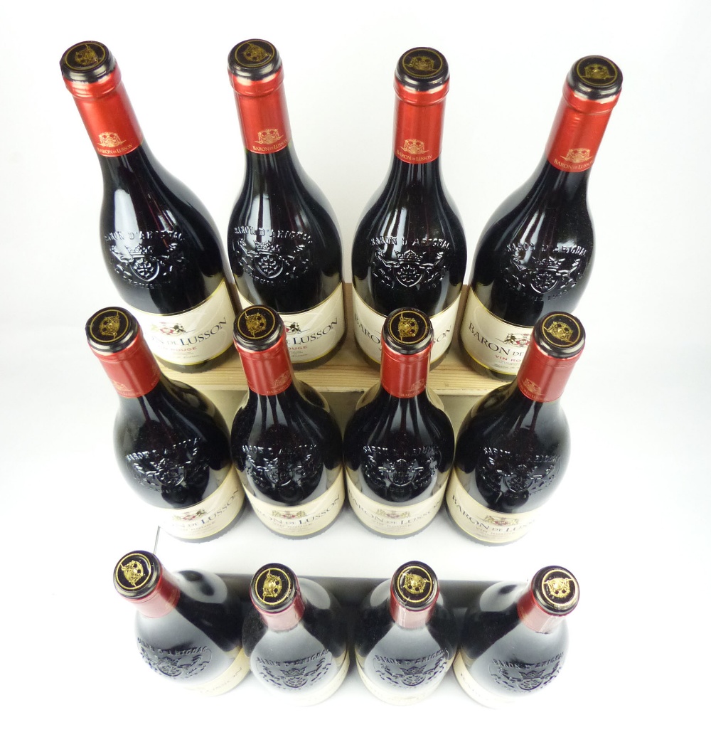 Twelve bottles of Baron De Lusson Vin Rouge - Image 5 of 10