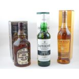 Laphroaig Select with original tube (1), Chivas Regal 12 year old whisky OCC (1),