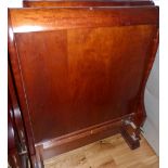 20th century mahogany finished child's lit bateau bed,