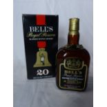 Bell's whisky, Royal reserve twenty year old,