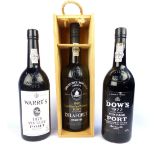 Three bottles of vintage port Warre's 1975, Dow's 1977,