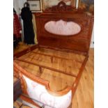 20th century Oriental hardwood King size double bed (6'4"), by Simon Horn,