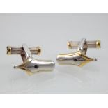 Pair of Montblanc pen nib cufflinks,