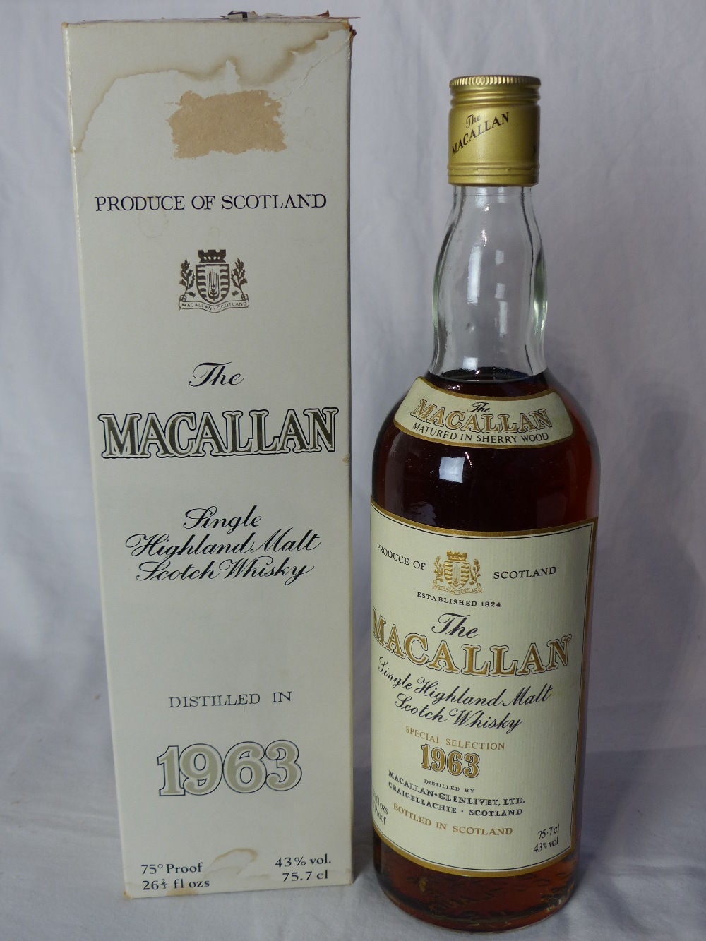 The Macallan single malt whisky, 1963,