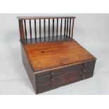 Early Victorian mahogany clerks desk,