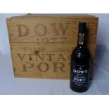 Dow's 1977 Port, original wood crate (no lid),