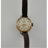 A vintage ladies' Majex wristwatch in 9ct gold case,