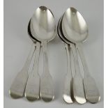 A set of six George IV silver table spoons London 1825 by William Eley,