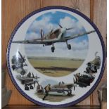 Fifteen various collector's plates, each depicting a World War Two aircraft, most with certificates,