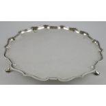 A large Art Deco silver salver by Elkington & Co.