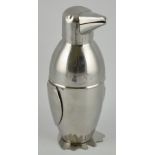 A penguin shaped cocktail shaker