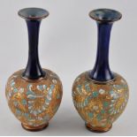 A near pair of Royal Doulton Slater's patent vases