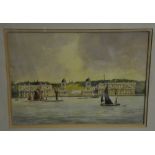 Des Harradine (1927-1999), 'King George in its Heyday', framed watercolour,