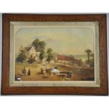 British, 19th century, watercolour on paper, untitled, verso label with 'Malloy',