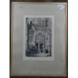 A. H. Haig (Late 19th / early 20th century school), Doorway at Wear, etching, signed in pencil lower