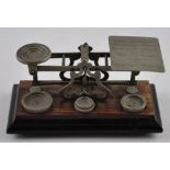 A set of vintage postal scales, with Imperial weights, W.