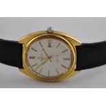 An Omega gold plated and stainless steel gentleman's quartz wristwatch,