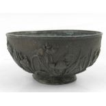 A 19th century Oriental bronze bowl,