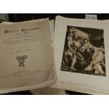 Sir Martin Conway, Great Masters 1400-1800 a folio of fine art engravings,