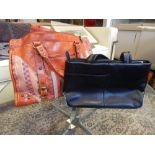 A Radley black leather ladies handbag, with dustbag,