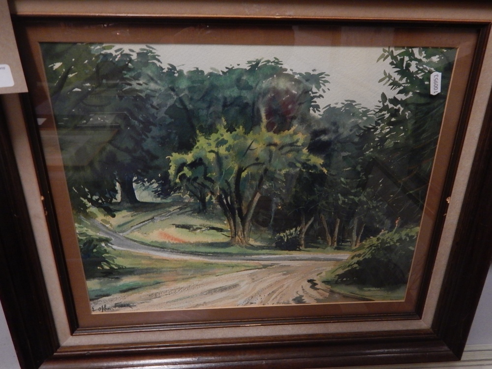 Emile Othon Friesz ( French, 1879-1949), 'Carriage Track through Wooden Landscape',