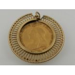 A Queen Victoria gold half sovereign, 1895,