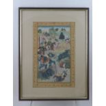 A late 19th century / early 20th century Indian miniature, watercolour on paper,