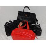 Two Hobbs handbags, together with two other handbags, two dustbags,