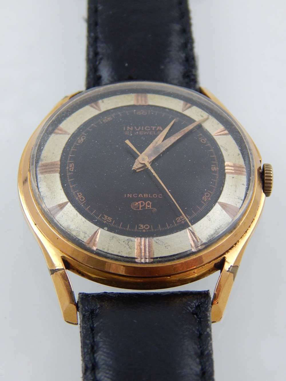 A gentleman's vintage Invicta wristwatch,