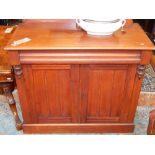 A Victorian mahogany side cabinet,