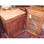 A Victorian walnut pier cabinet,