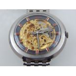 A gentleman's Harlem automatic skeleton wristwatch,