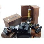 A 20th century microscope by W & J Georgel Ltd.