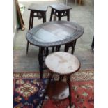 A Victorian circular mahogany occasional table,