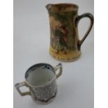 A Victorian twin-handled mug,