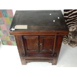 A 19th century Chinese hardwood cabinet,
