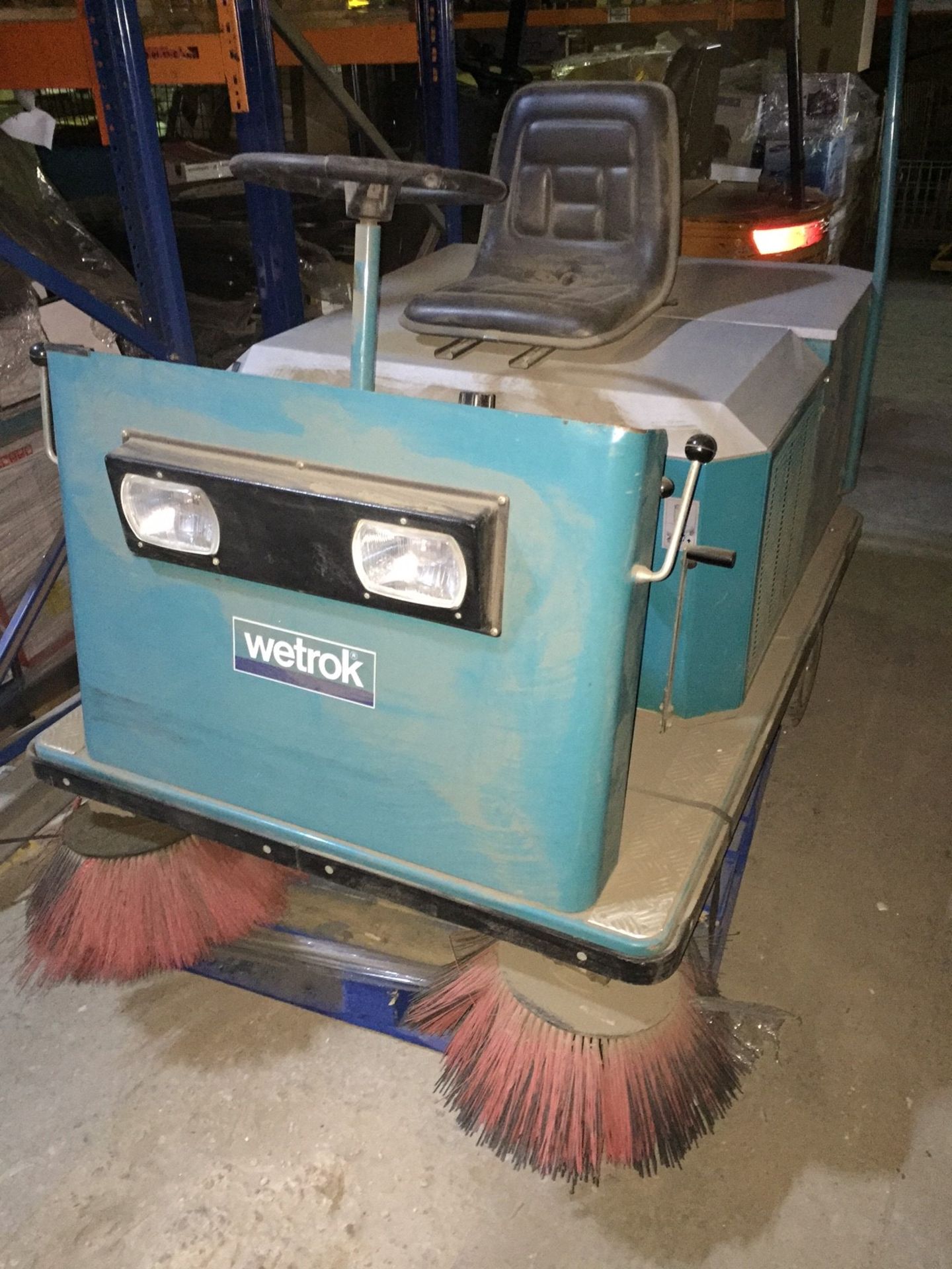 Wetrok Commercial Ride-On Floor Cleaning/Sweeping Machine - Complete With Charger and Key - Image 2 of 6