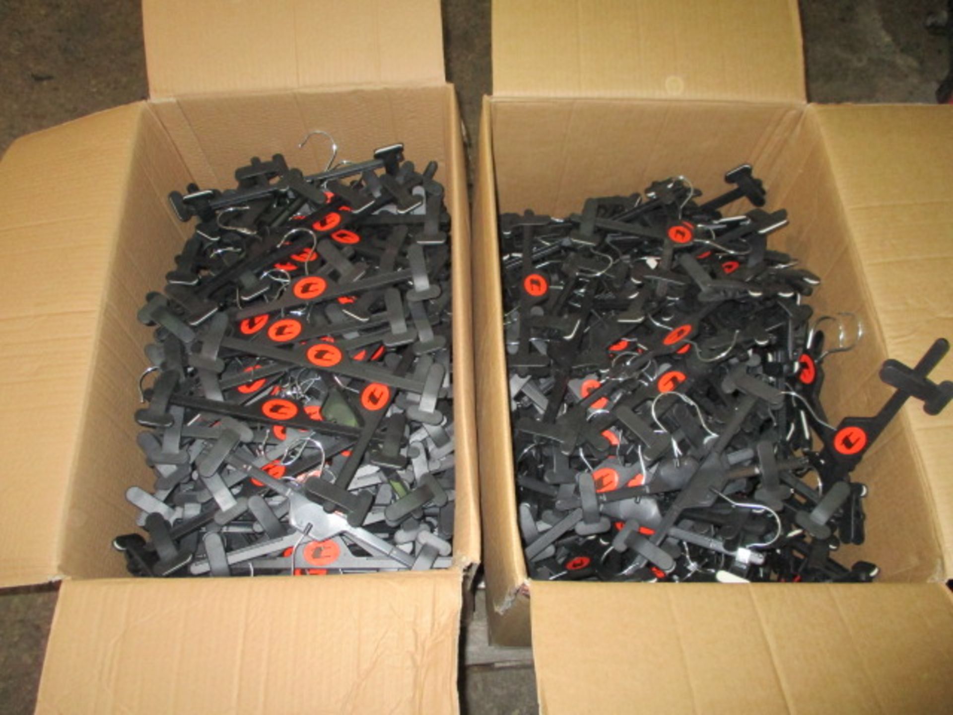 2 x Large Boxes of Black Clip Hangers - Length Approx 300mm - Image 2 of 3