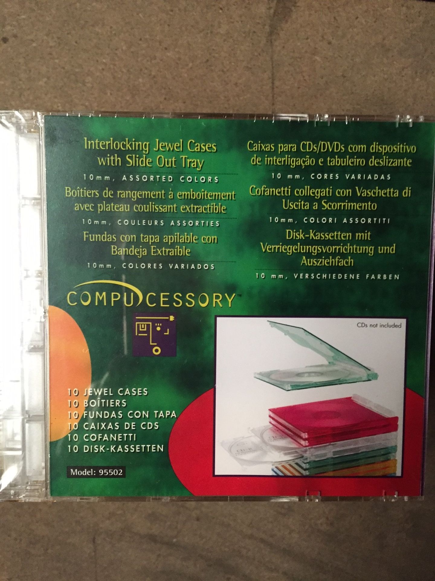 3 x Boxes of Compucessory Interlocking Jewel Cases Code 95502 - 300 Cases in Total (RRP £7.60 Each)