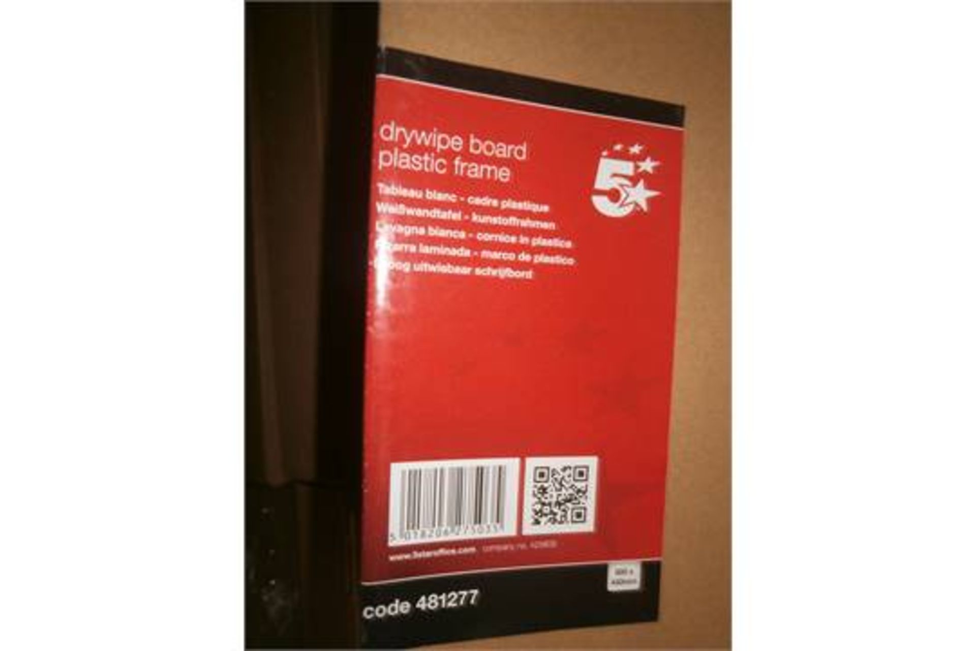 10 x 5 Star Drywipe Whiteboards With Fixing Kit/Pen Tray W600xH450mm (RRP £33.75 Each, £330+ in - Image 3 of 4