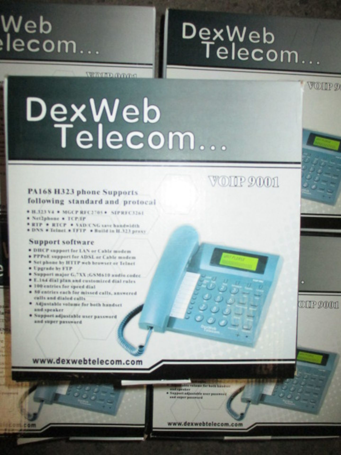 6 x Dexweb Telecom VOIP 9001 IP Phones - New and Boxed - Image 2 of 2