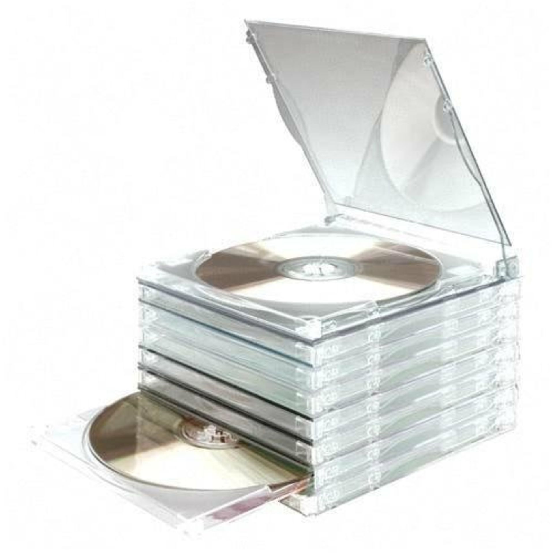 3 x Boxes of Compucessory Stackable CD Cases Code 95500 - 300 Cases in Total (RRP £6.65 Each)