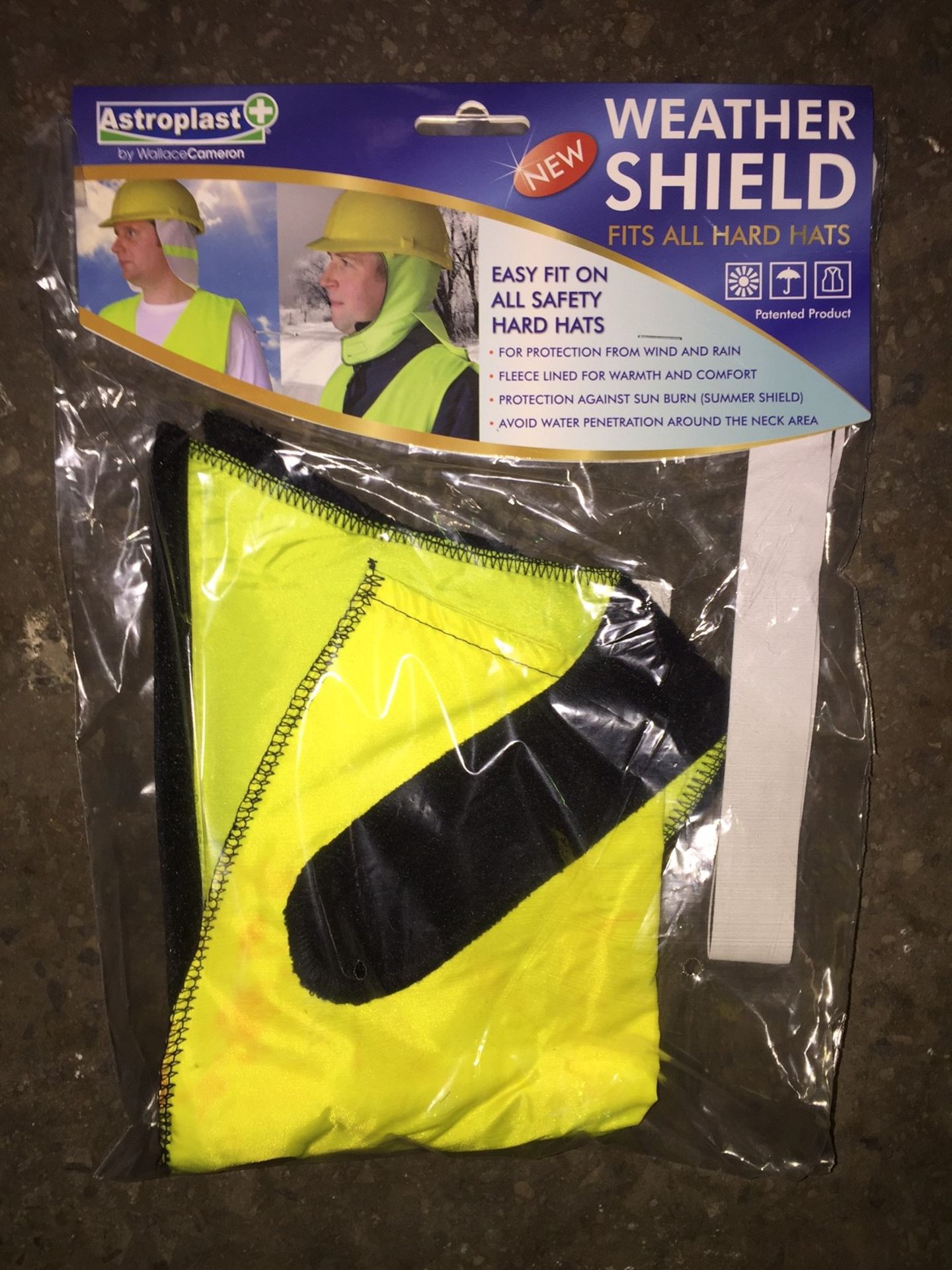 10 x Astroplast Weather Shields Yellow (Fits All Hard Hats) - RRP £5.99 Each
