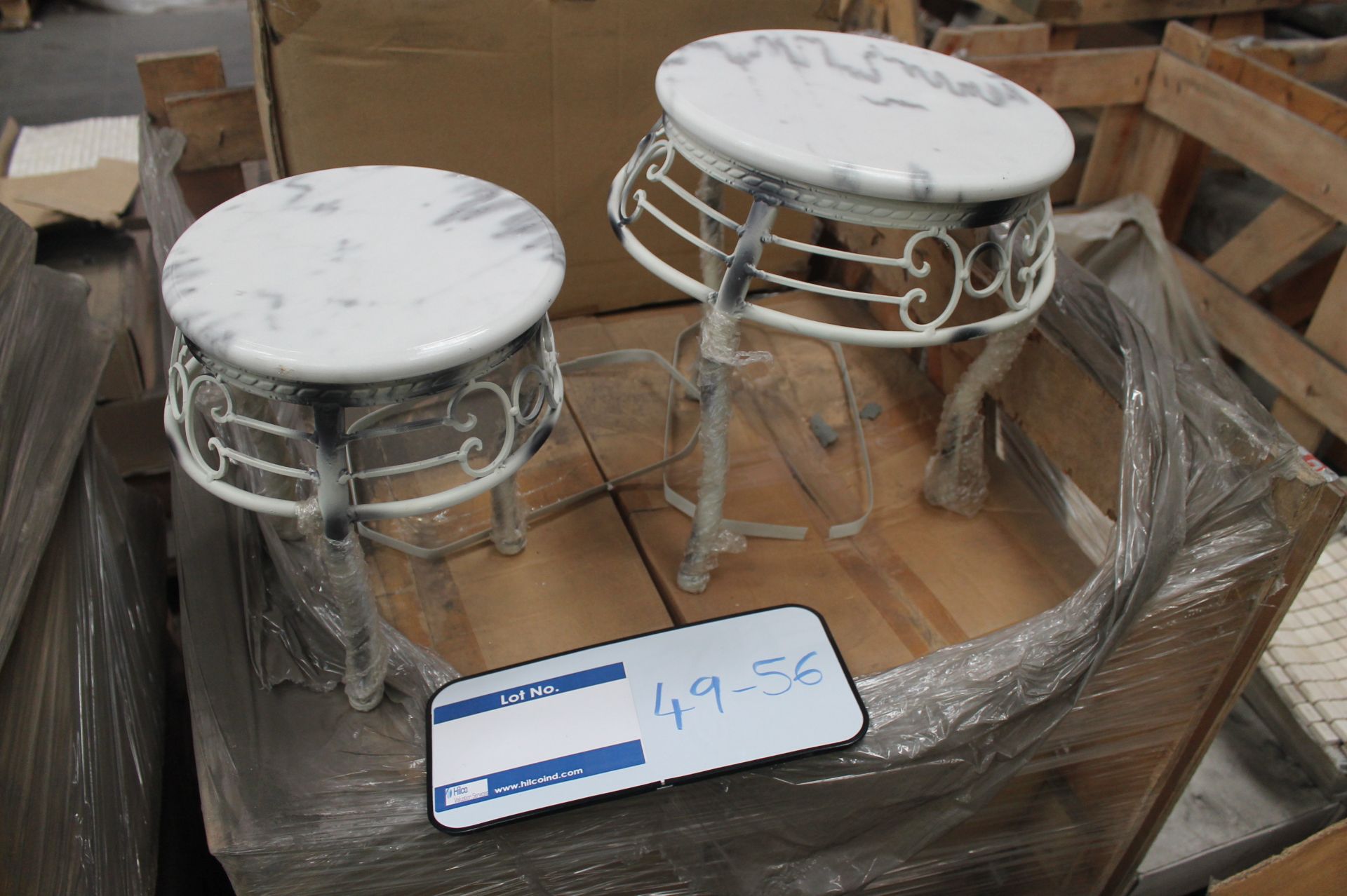 Description: Furniture Set of 2 Circular side tables Code 205, Quantity: 1, Quantity in m2: 1PCS, - Image 2 of 2