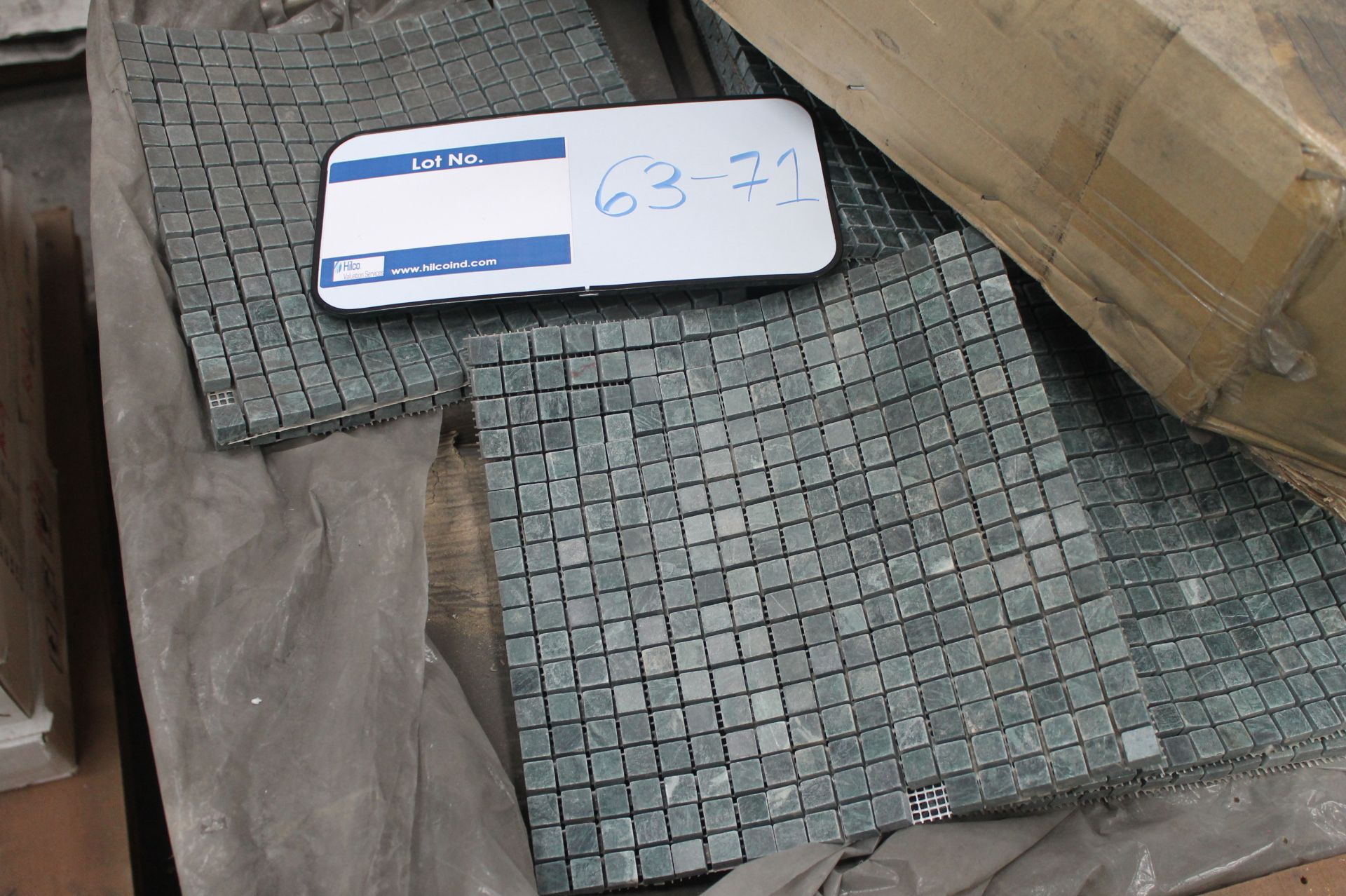 Description: Marble Tumbled Verdi Alpi 15x15x10 Mosaic 30X30, Quantity: 50, Quantity in m2: 4.5M2, - Image 2 of 2