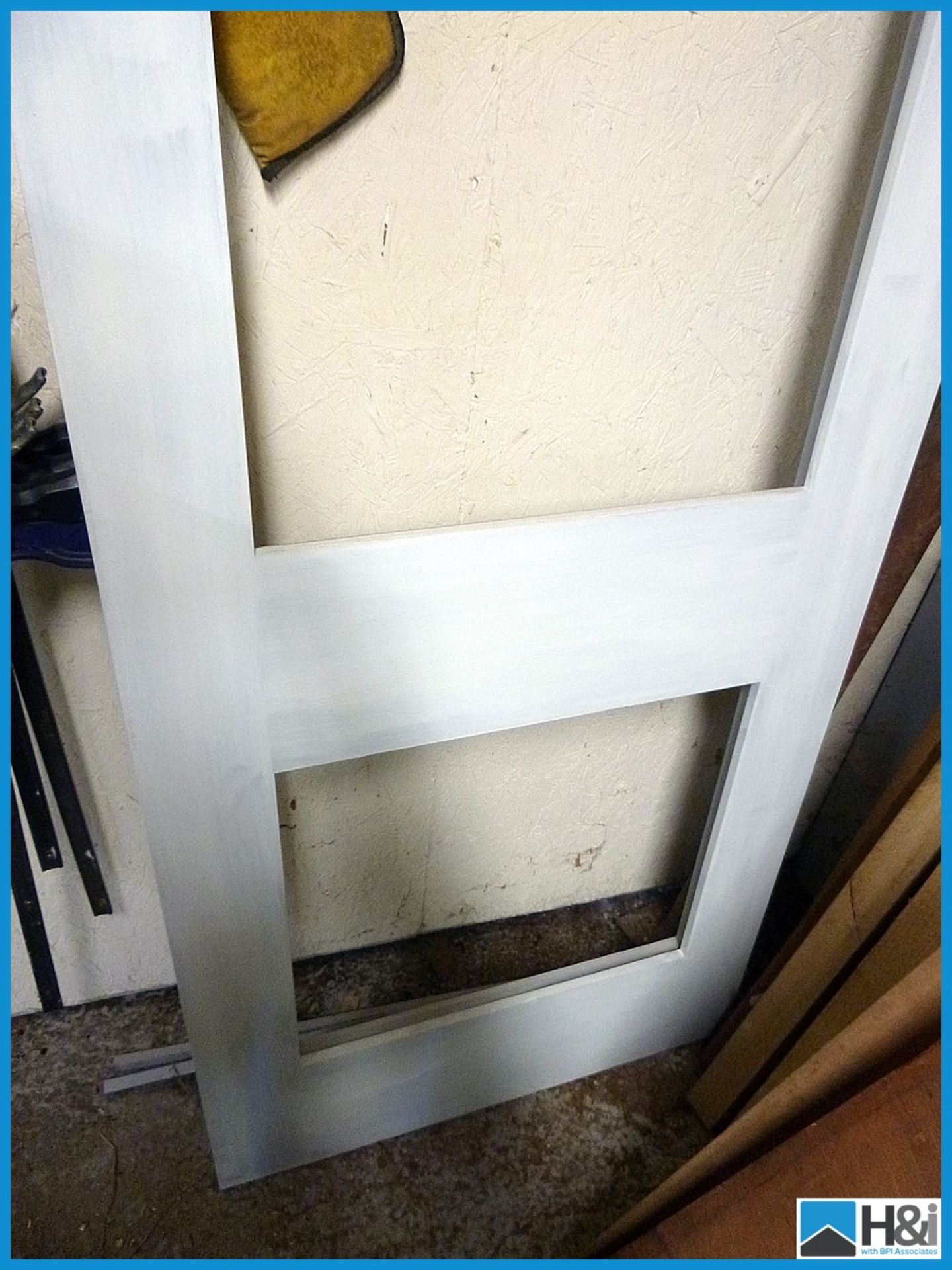 Bespoke hardwood door. Unfinished, unglazed. 29.5in x 76.75. Complete with beading Appraisal: - Image 2 of 2