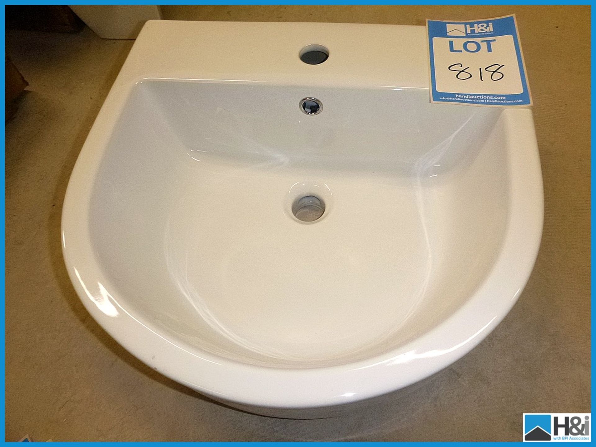 Laufen Heart Basin 470mm x 500mm RRP £120 Appraisal: Viewing Essential Serial No: NA Location: The