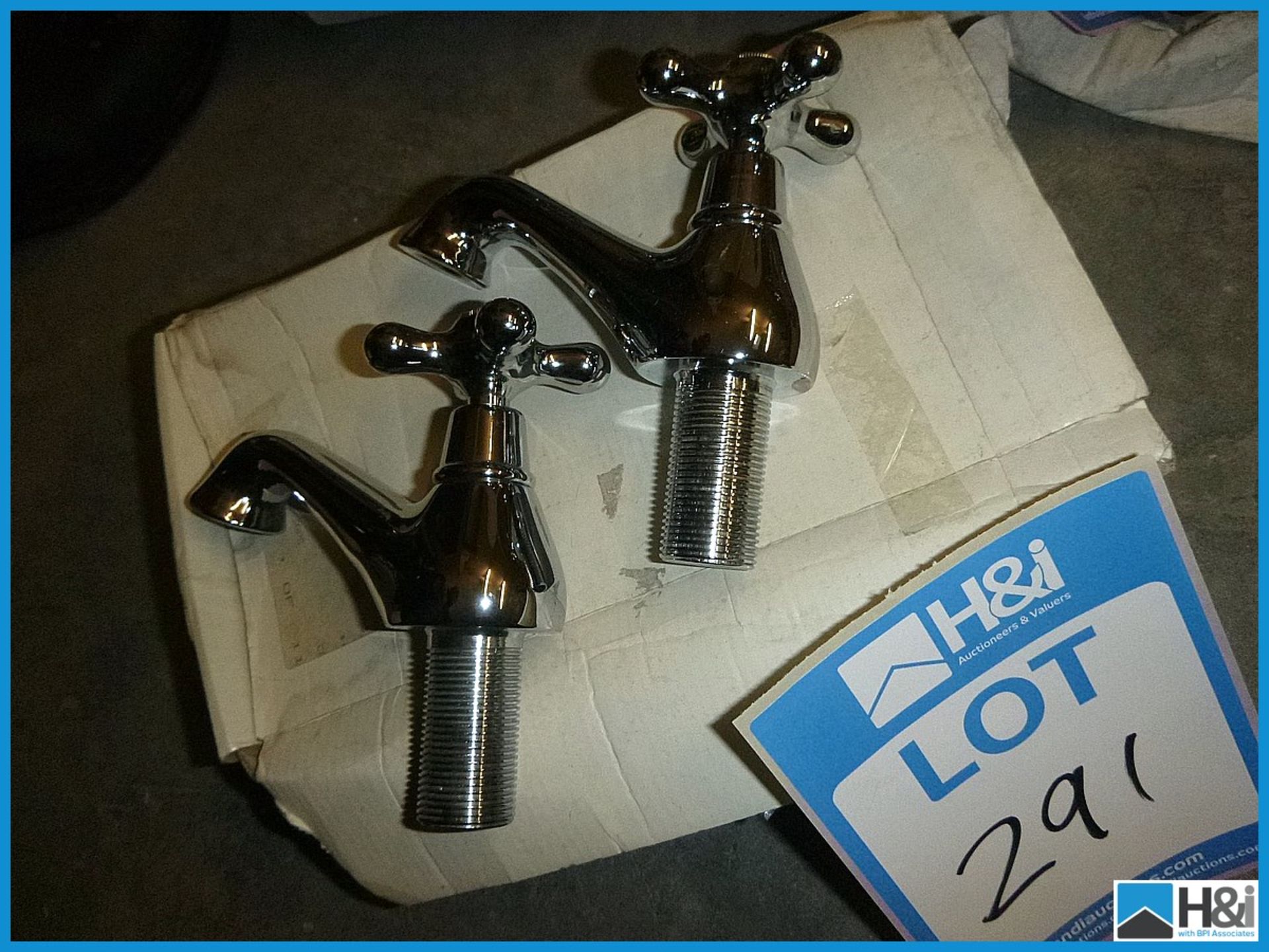 Hostalgia chrome Bath Taps RRP £32 Appraisal: Viewing Essential Serial No: NA Location: The Old