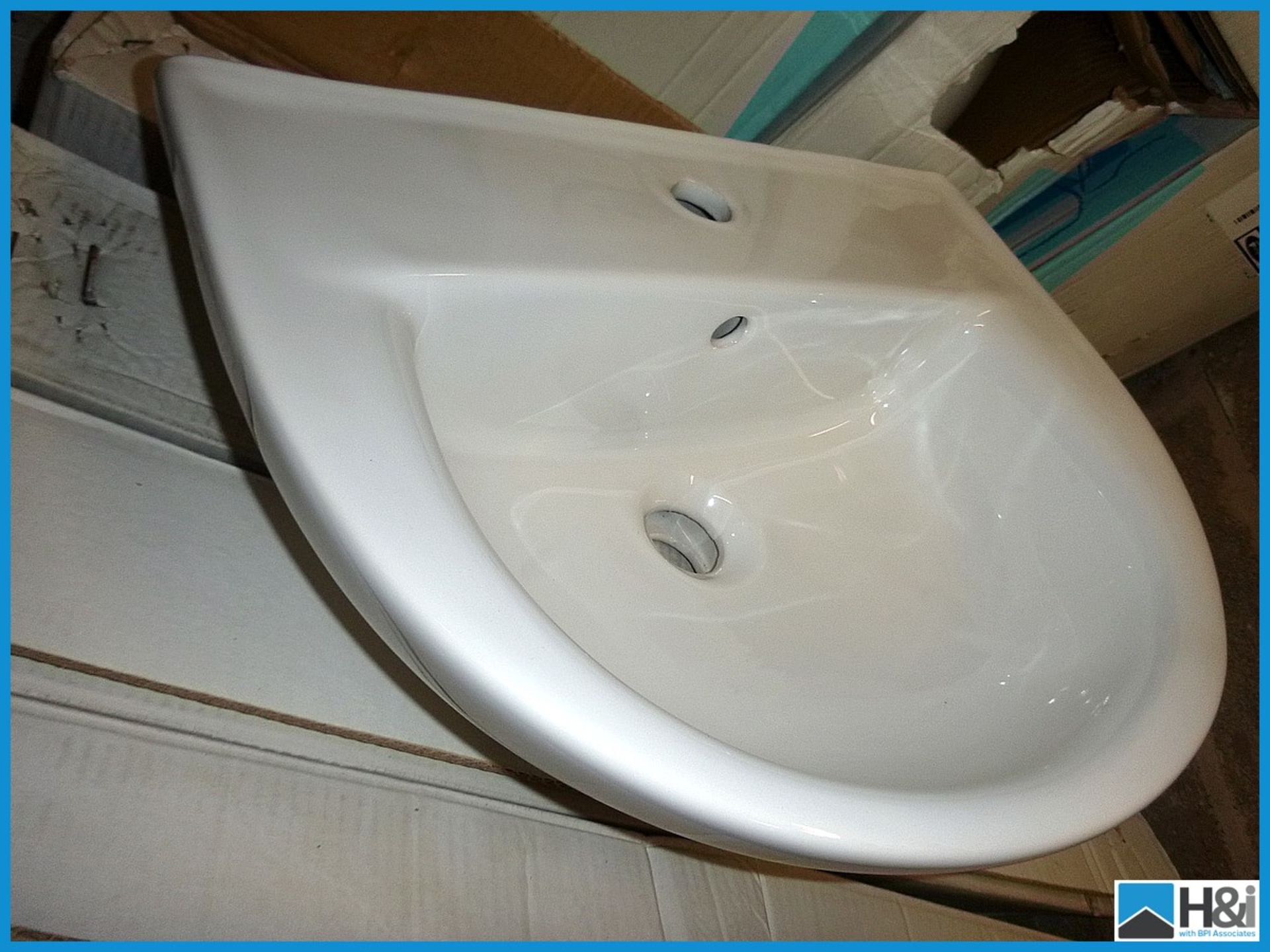 Bellavista Stylo Wash Basin 500mm x 390mm RRP £70 Appraisal: Viewing Essential Serial No: NA - Image 2 of 2