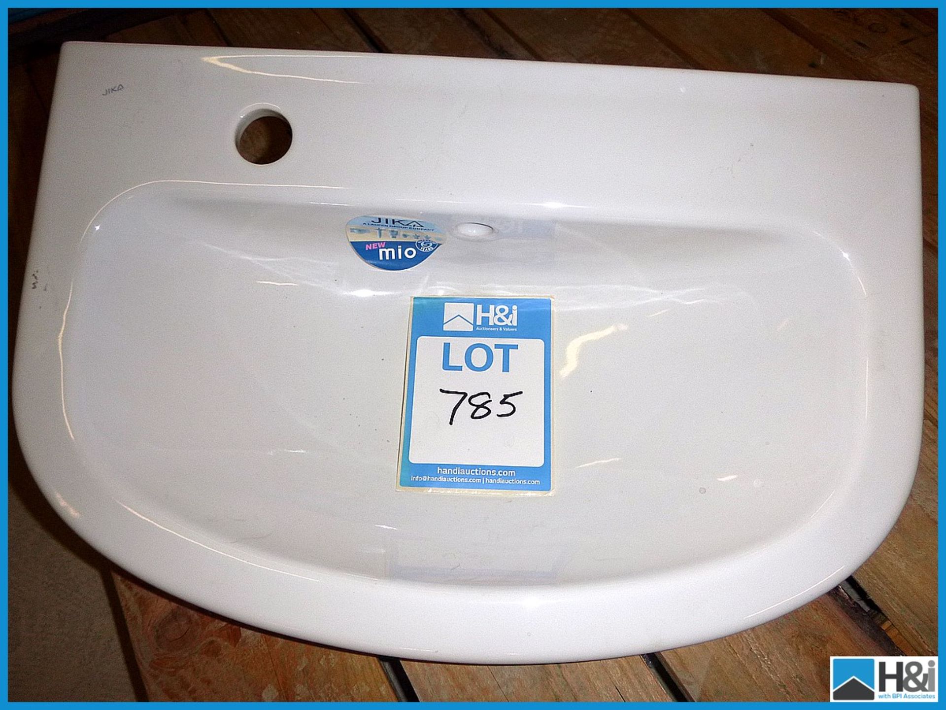 1 x Jika Mio Ceramic Basin 550mm x 370mm RRP £72 Appraisal: Viewing Essential Serial No: NA